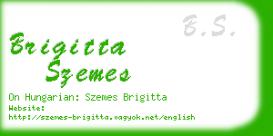 brigitta szemes business card